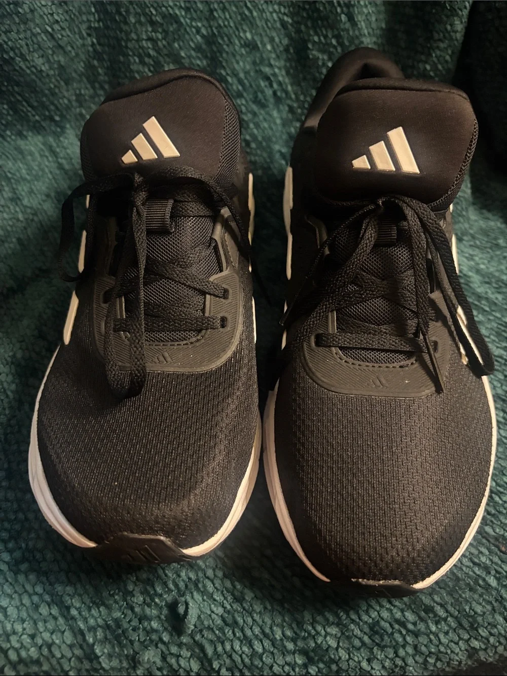 adidas Kids Black and White Athletic Sneakers